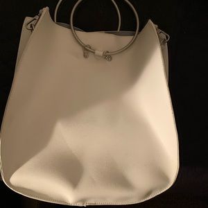 White leather 3 piece purse